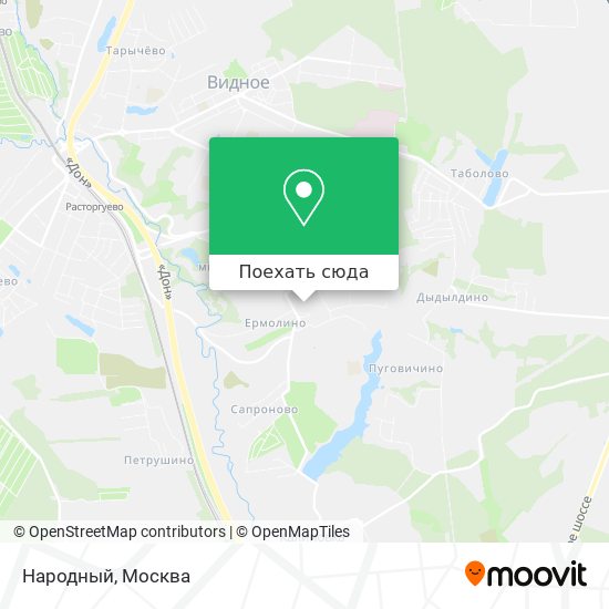 Карта Народный