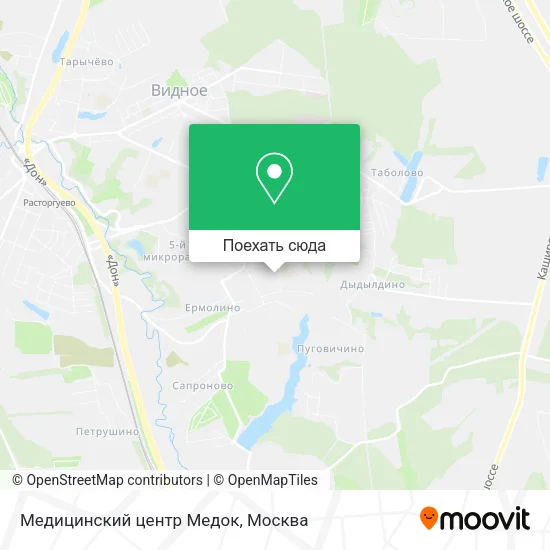 Карта Медицинский центр Медок