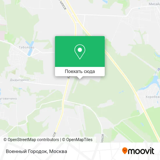 Карта Военный Городок