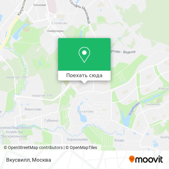 Карта Вкусвилл