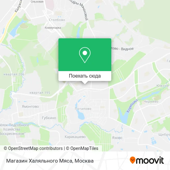 Карта Магазин Халяльного Мяса