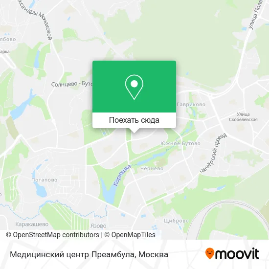 Карта Медицинский центр Преамбула