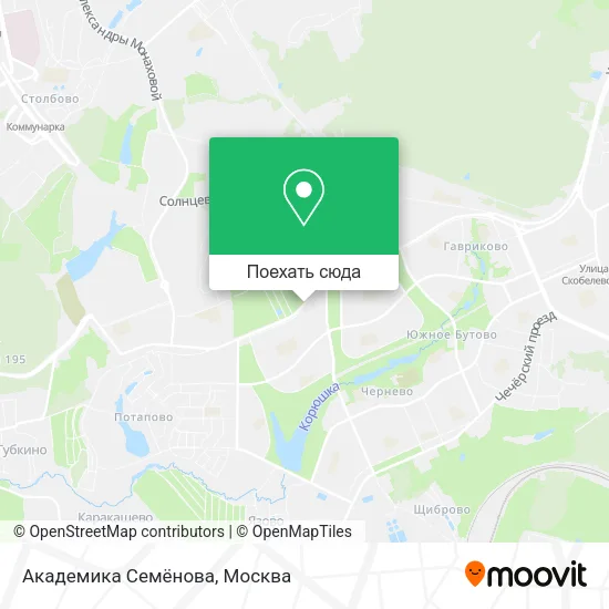 Карта Академика Семёнова