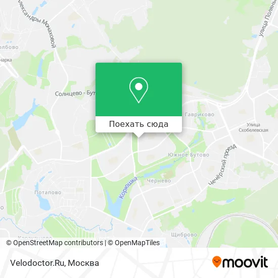 Карта Velodoctor.Ru