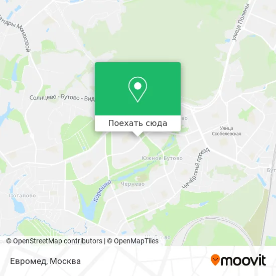 Карта Евромед