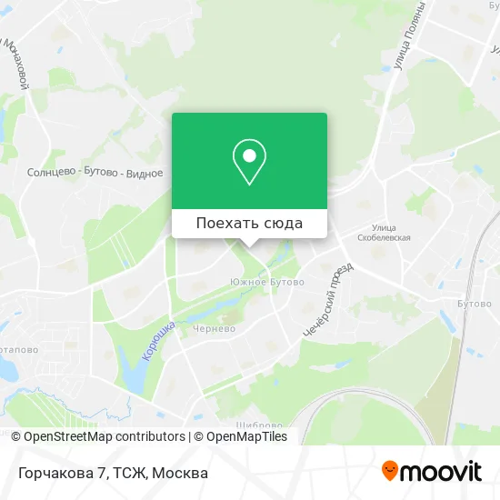 Карта Горчакова 7, ТСЖ