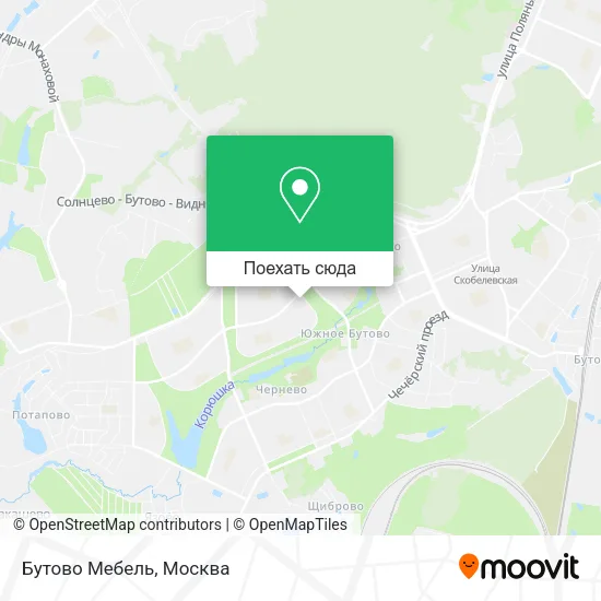 Карта Бутово Мебель