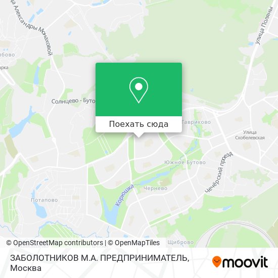 Карта ЗАБОЛОТНИКОВ М.А. ПРЕДПРИНИМАТЕЛЬ