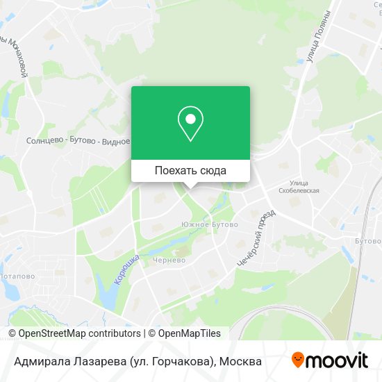 Карта Адмирала Лазарева (ул. Горчакова)