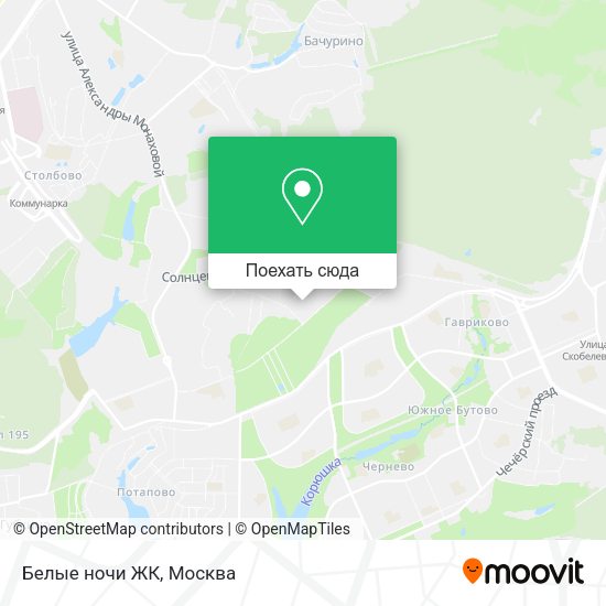 Карта Белые ночи ЖК