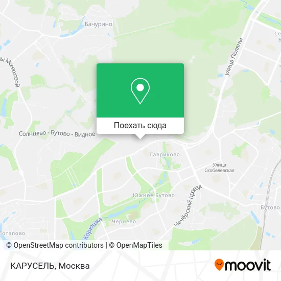 Карта КАРУСЕЛЬ