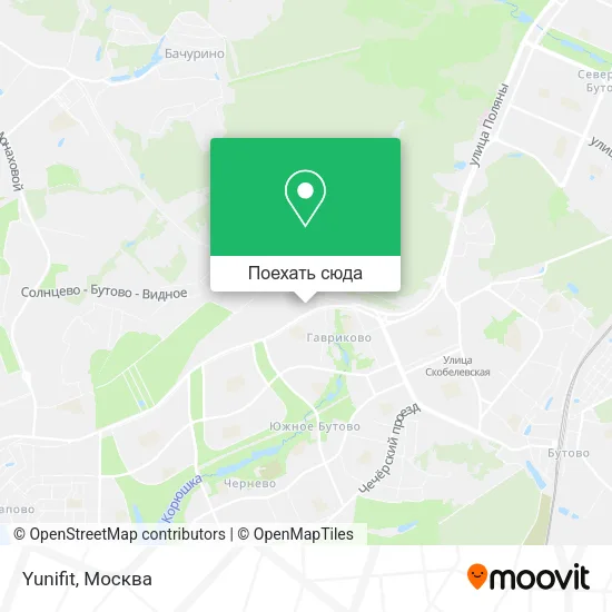 Карта Yunifit