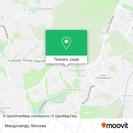 Карта Макдоналдс
