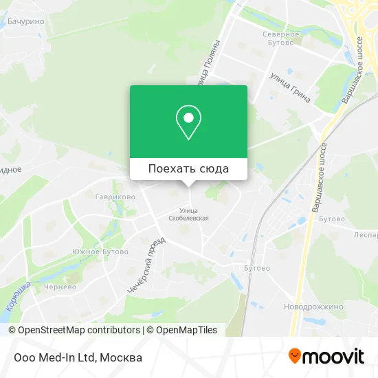 Карта Ooo Med-In Ltd