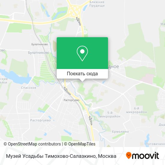 Карта Музей Усадьбы Тимохово-Салазкино