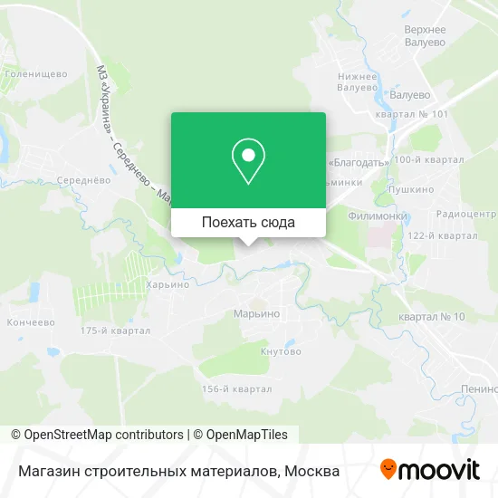 Карта Магазин строительных материалов