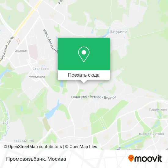 Карта Промсвязьбанк