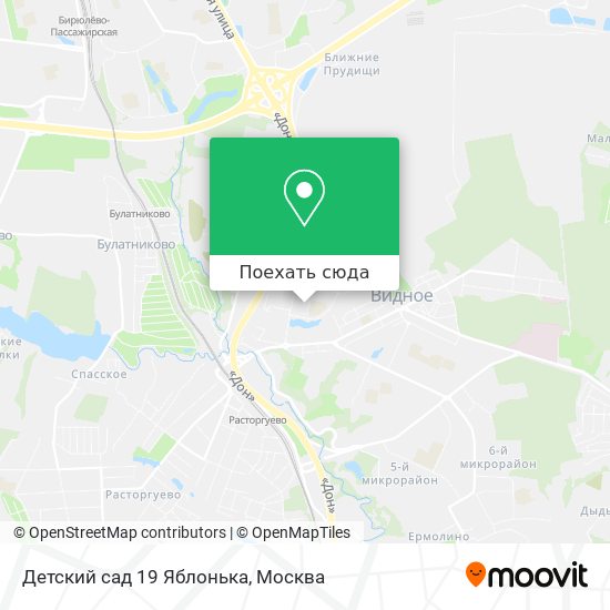 Карта Детский сад 19 Яблонька