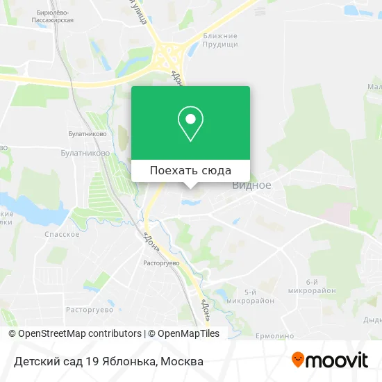 Карта Детский сад 19 Яблонька