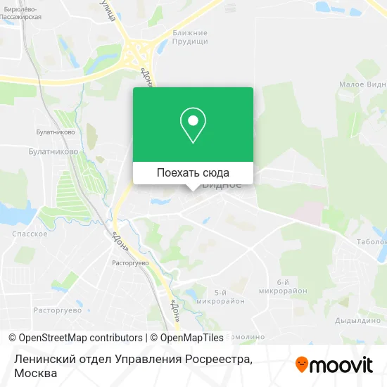 Карта Ленинский отдел Управления Росреестра