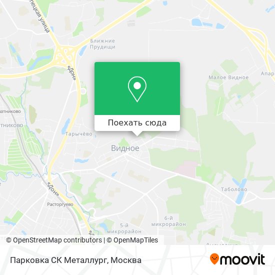 Карта Парковка СК Металлург