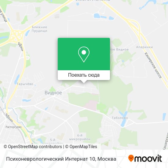 Карта Психоневрологический Интернат 10