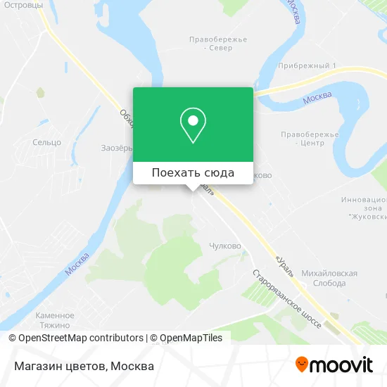 Карта Магазин цветов