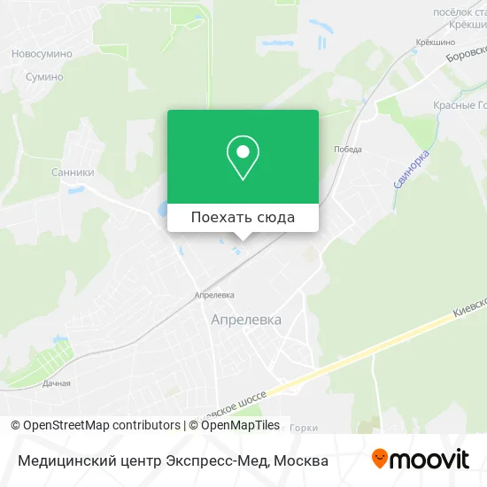 Карта Медицинский центр Экспресс-Мед
