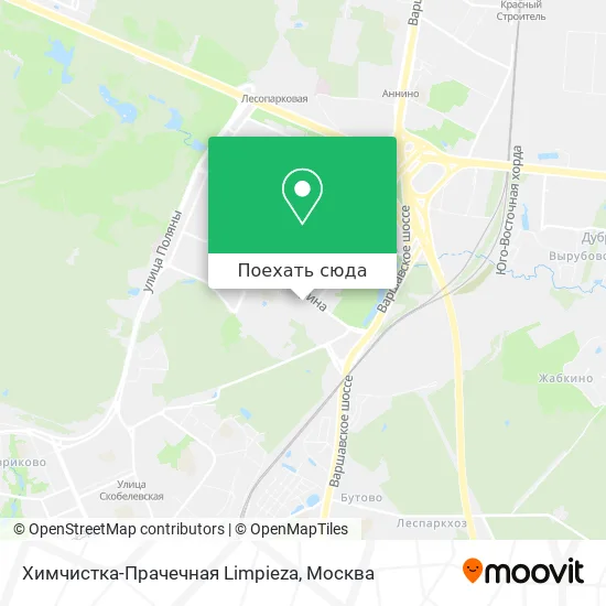 Карта Химчистка-Прачечная Limpieza