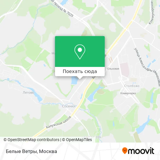 Карта Белые Ветры