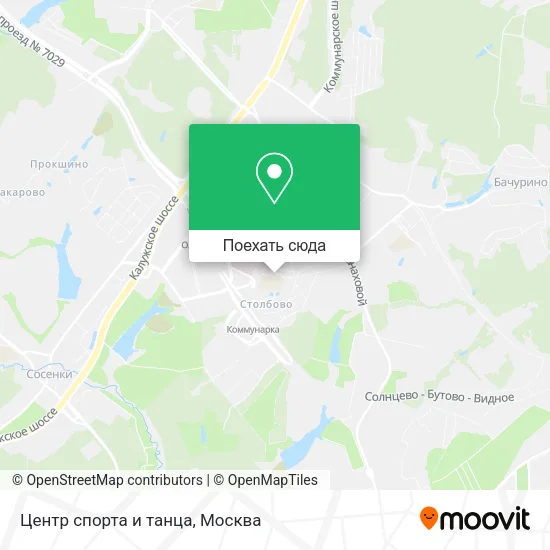 Карта Центр спорта и танца