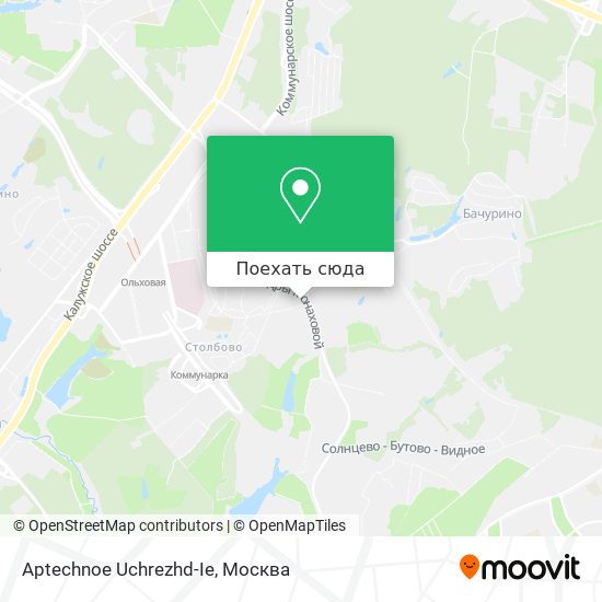 Карта Aptechnoe Uchrezhd-Ie