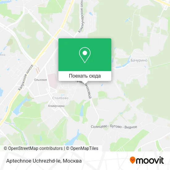 Карта Aptechnoe Uchrezhd-Ie
