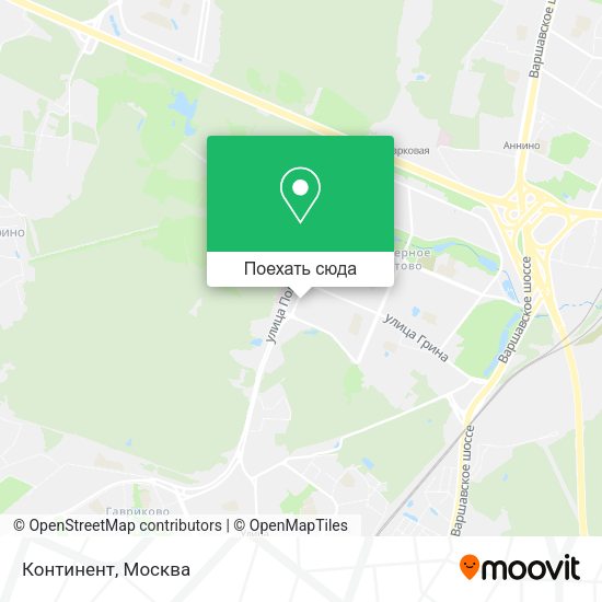 Карта Континент