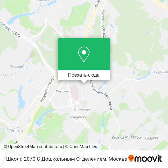 Карта Школа 2070 С Дошкольным Отделением