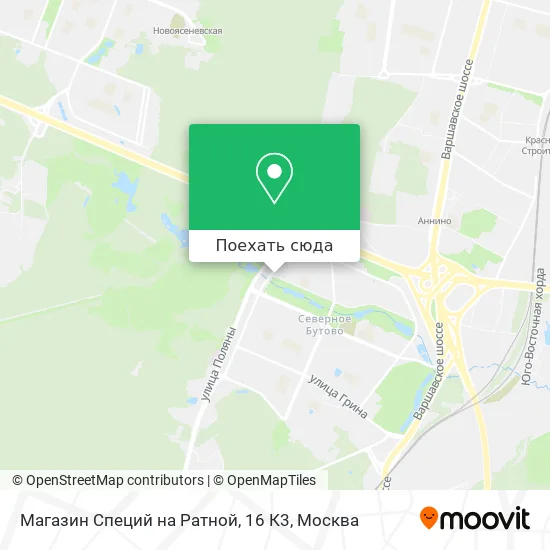 Карта Магазин Специй на Ратной, 16 К3