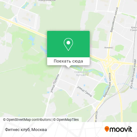 Карта Фитнес клуб