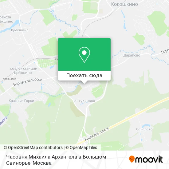 Карта Часовня Михаила Архангела в Большом Свинорье