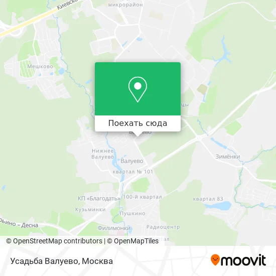 Карта Усадьба Валуево