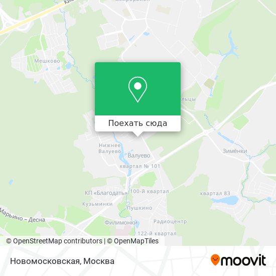 Карта Новомосковская