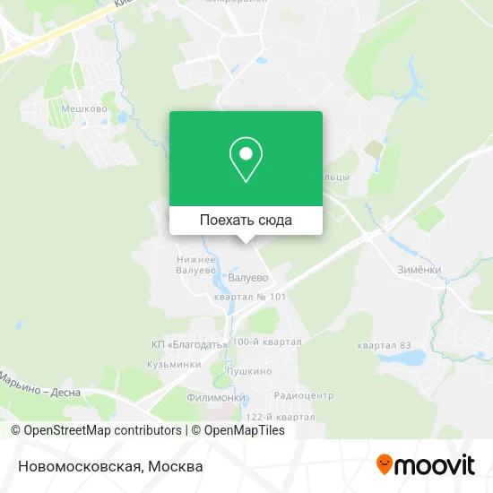 Карта Новомосковская