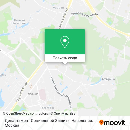 Карта Департамент Социальной Защиты Населения