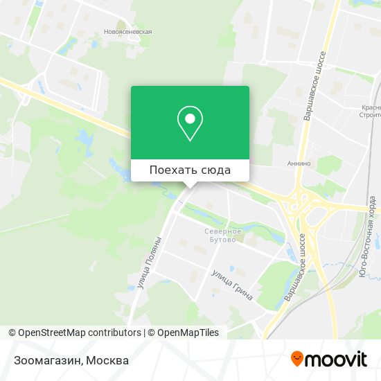 Карта Зоомагазин