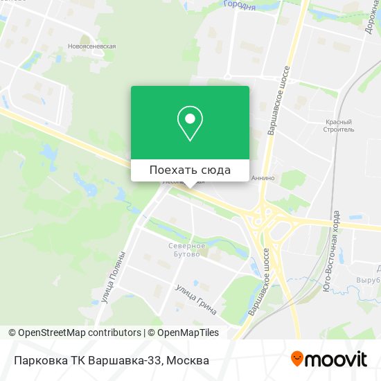Карта Парковка ТК Варшавка-33