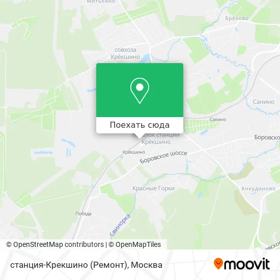 Карта станция-Крекшино (Ремонт)