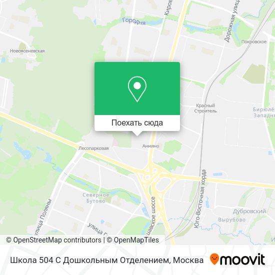 Карта Школа 504 С Дошкольным Отделением