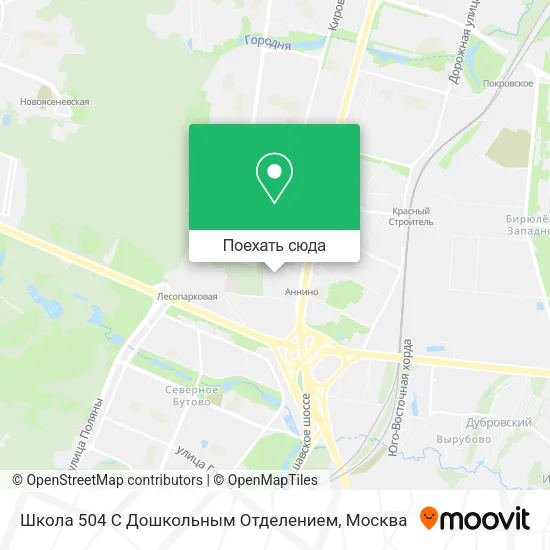 Карта Школа 504 С Дошкольным Отделением