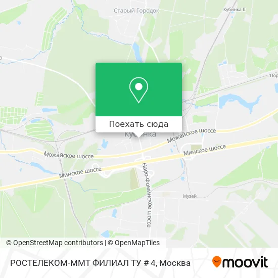 Карта РОСТЕЛЕКОМ-ММТ ФИЛИАЛ ТУ # 4