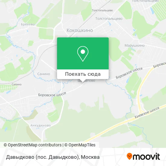 Карта Давыдково (пос. Давыдково)