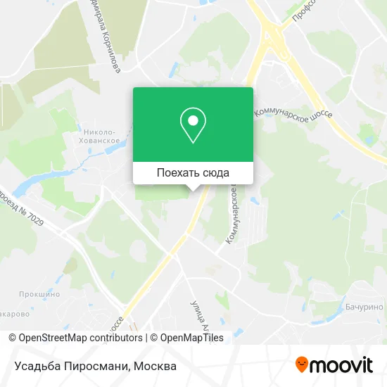 Карта Усадьба Пиросмани